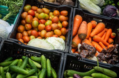 Saygon yerel pazarda Sebze