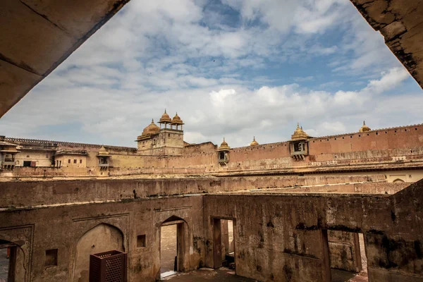 Bernsteinpalast Erbe Touristenziel in Jaipur — Stockfoto