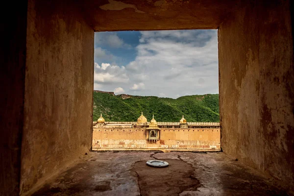 Bernsteinpalast Erbe Touristenziel in Jaipur — Stockfoto