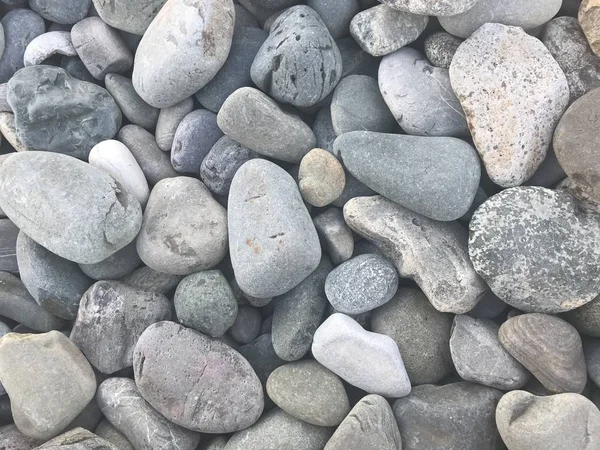 Stora Gråa Stenar Stranden — Stockfoto