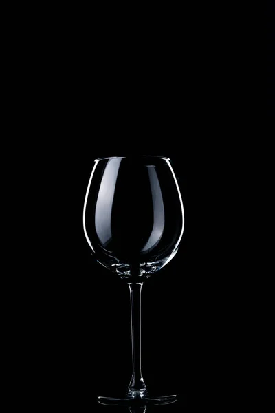 Glass Red Wine Black Background — Stock Photo, Image