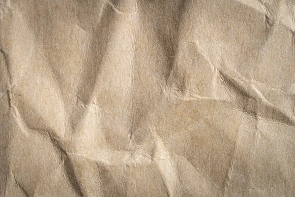 Buruşuk Kahverengi Kağıt Doku Arka Plan — Stok fotoğraf