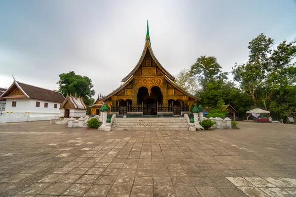Wat Xieng Thong Χρυσός Ναός Της Πόλης Στο Luang Prabang — Φωτογραφία Αρχείου