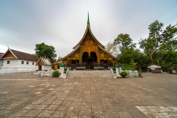 Wat Xieng Thong Templo Golden City Luang Prabang Laos Xieng — Foto de Stock