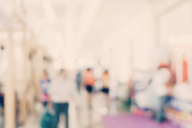 İnsanların sergi gösterisinde görüntü arka plan bulanıklık.