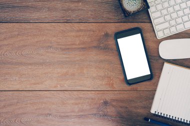 Yüksek açı ayarı tablo bilgisayar, telefon, tablet iş çalışma alanı'nın görünümünü.