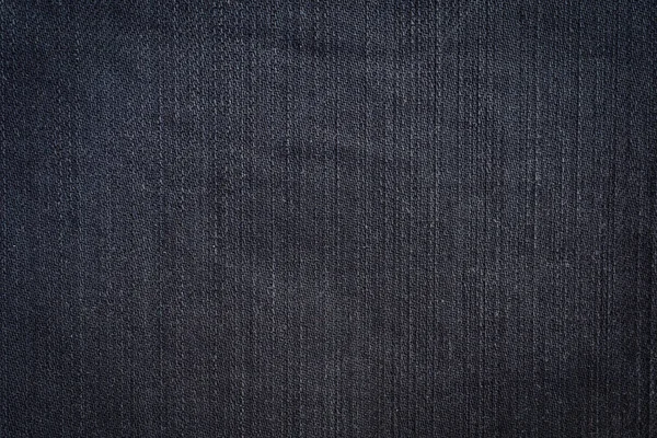 Close Preto Jeans Denim Textura Fundo — Fotografia de Stock