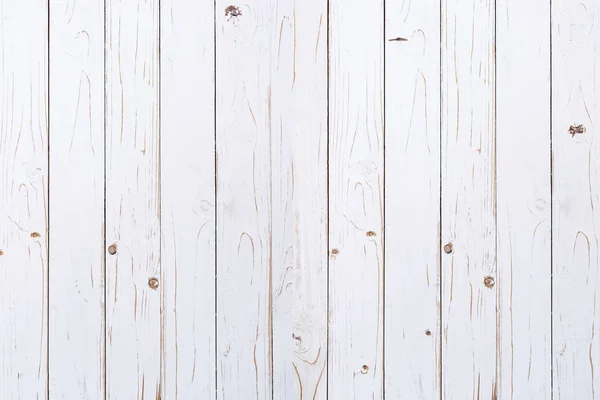 コピー スペースを白い色で塗られる古い木の板 — ストック写真