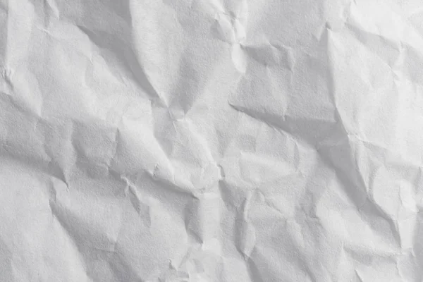 Zmięty Papier Biały Tekstury Tła Miejsca — Zdjęcie stockowe