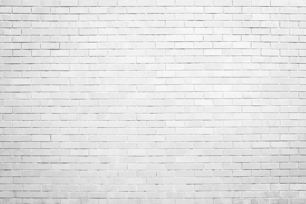 白色砖墙纹理和背景与复制空间 — 图库照片