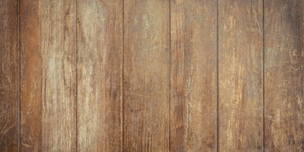 Panorama of old brown vintage wood wall background and texture — Stock Photo, Image