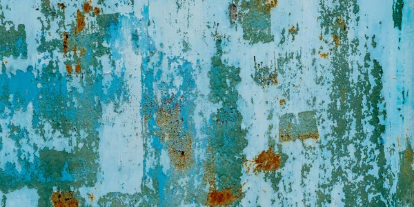 stock image Panorama grunge surface green metal texture and background with 