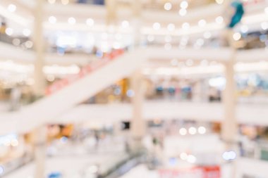 Arka için alışveriş merkezinde soyut bulanıklık arka plan kalabalık insanlar