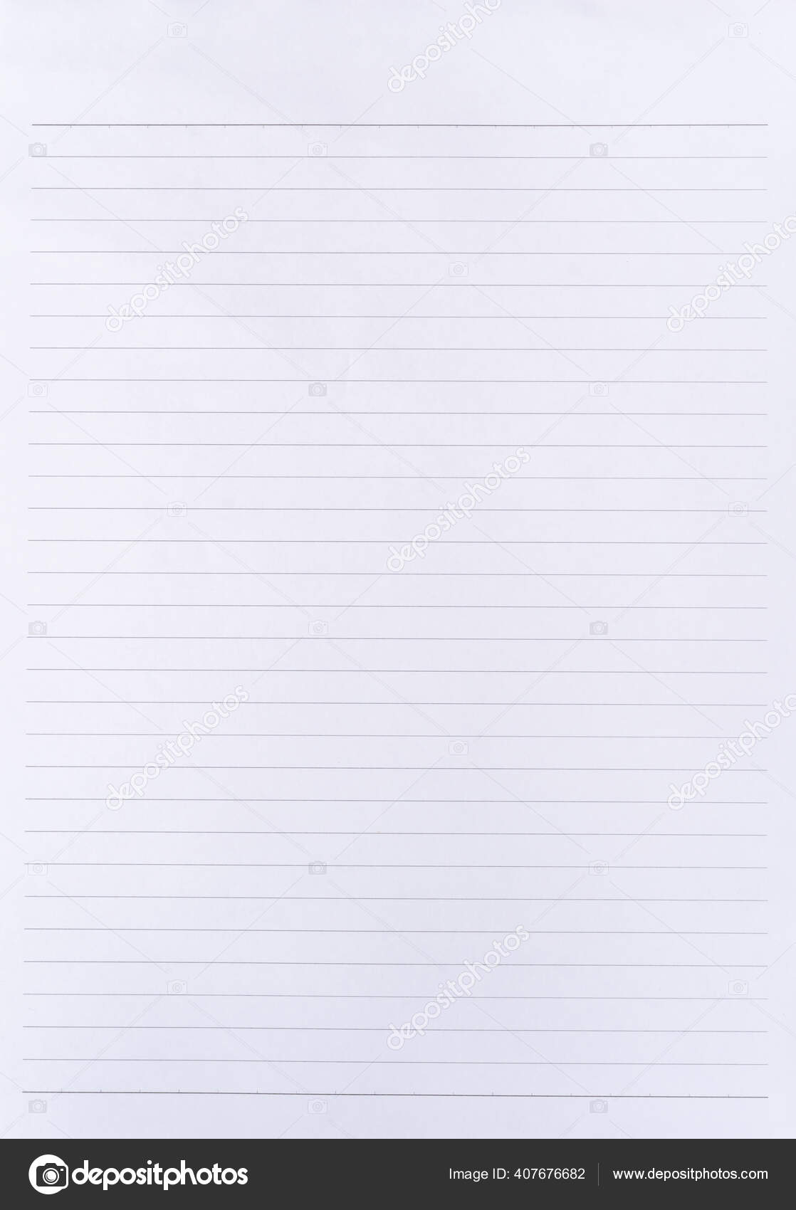 Piece of lined paper texture