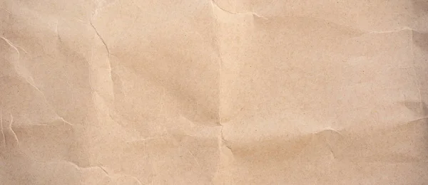 Close Crumpled Brown Paper Textura Fundo — Fotografia de Stock