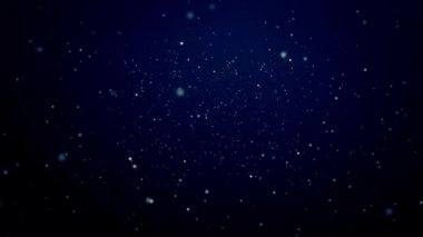 Sönen noktalı koyu mavi hareketli arka plan, döngü