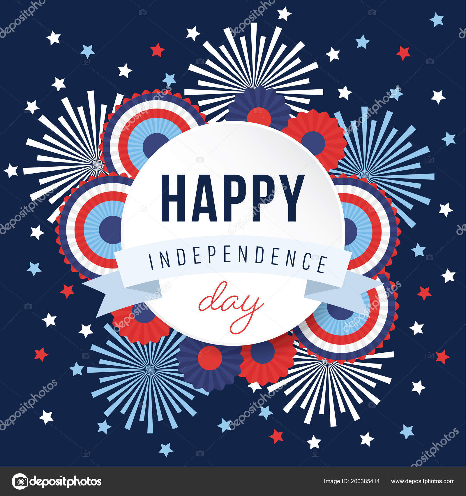 Happy Independence Day 4th July National Holiday Festive
