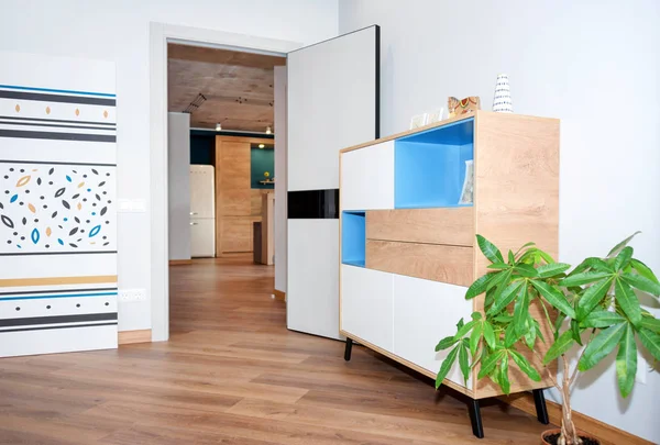 The interior of a childrens bedroom for a boy in loft apartment — Stock Photo, Image