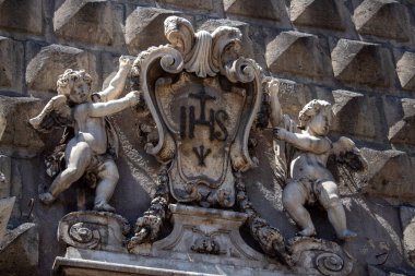 Gesu Nuovo Kilisesi 'nin Napoli Detayları (Yeni İsa))