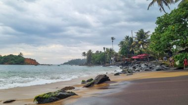 Mirissa sahilinde büyüleyici papağan kayası, Sri Lanka.