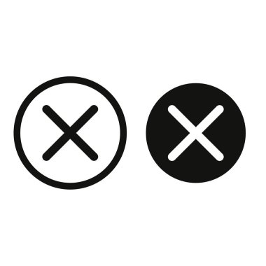 Düğme vektör simgelerini kapat.