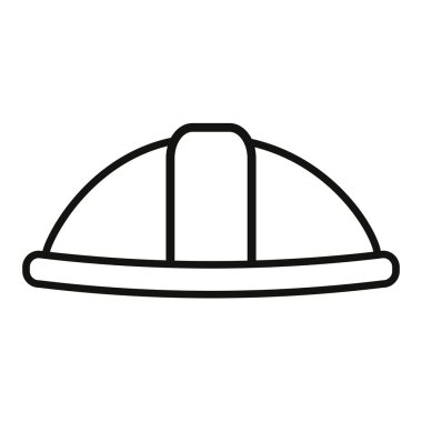 İnşaat oluşturucu sert şapka (kask) vektör illüstrasyon.