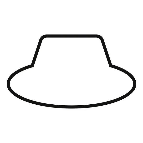 Illustration vectorielle de chapeau contour . — Image vectorielle
