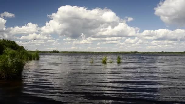 Jour Nuageux Sur Lac — Video