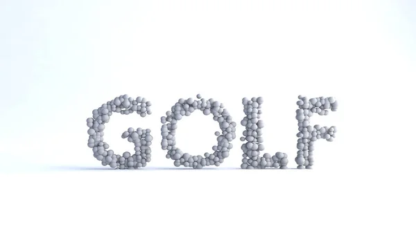 Golf Text Balls Can Help You Your Projects High Resolution — Stock Photo, Image