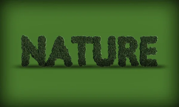 Nature Green Backround Text Can Help You Your Projects High — Stock Photo, Image