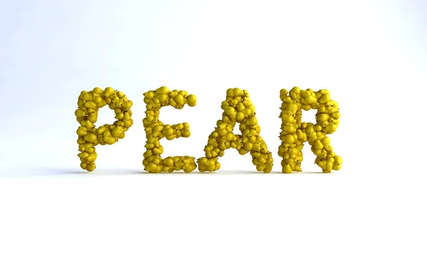 Pear Text Pears Pode Ajudá Com Seus Projetos Alta Resolução — Fotografia de Stock