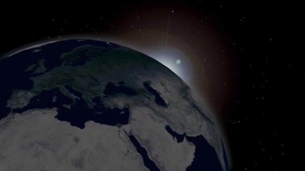 Earth Space Can Help You Your Projects High Resolution Realistic — Stock Video