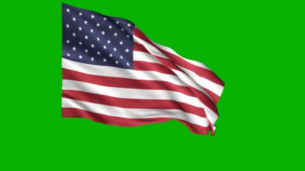 Flag Animatie Kan Helpen Met Projecten Hoge Resolutie Realistische Beeld — Stockvideo