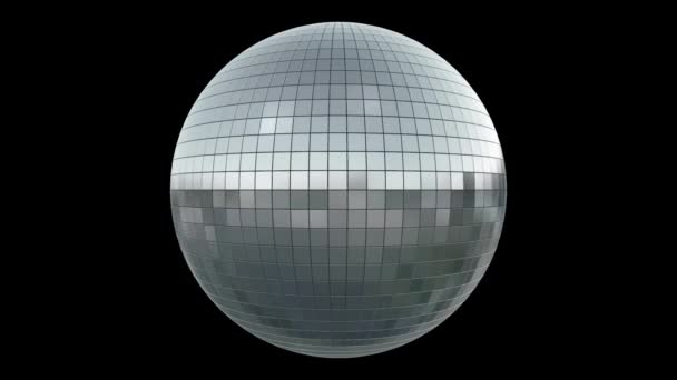 Disco Ball Silver Vám Může Pomoci Svým Realistickým Působivým Vzhledem — Stock video