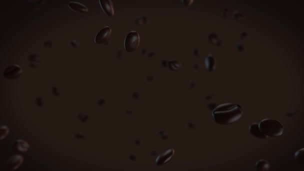 Chicchi Caffè Può Aiutare Con Suo Aspetto Realistico Impressionante — Video Stock
