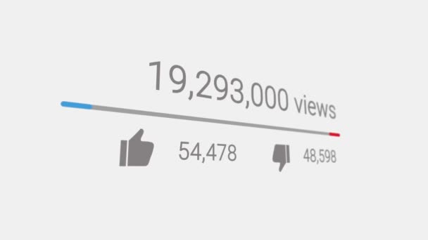 1 Miles de millones de vistas - Mezclar 3D — Vídeo de stock