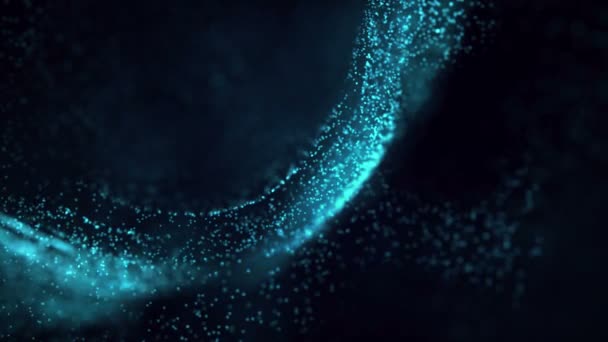 Abstract Cinematic Particles Background — Stock Video