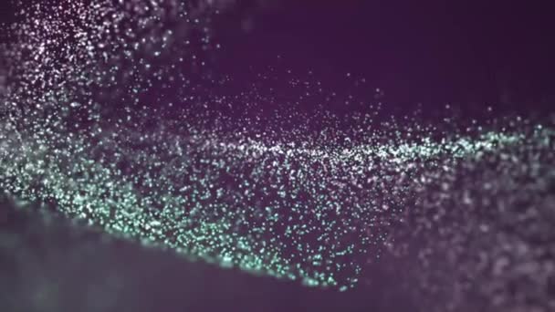 Abstrakte Teilchen machen Hintergrund 28 — Stockvideo