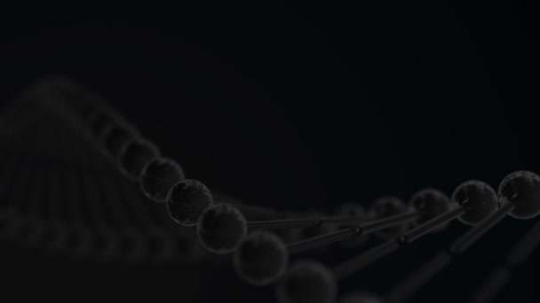 Dna Cinematográfico Renderizar Fundo Abstrato — Vídeo de Stock