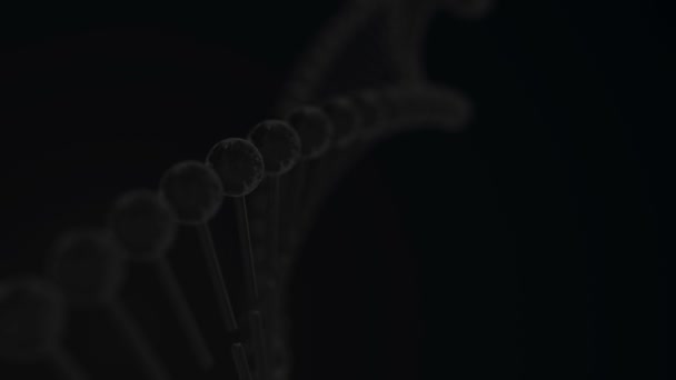 Cinematic Dna Render Abstracte Achtergrond — Stockvideo