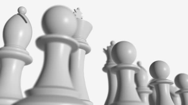 Clean Chess Full Board Abstract Background 4 — Stock Video