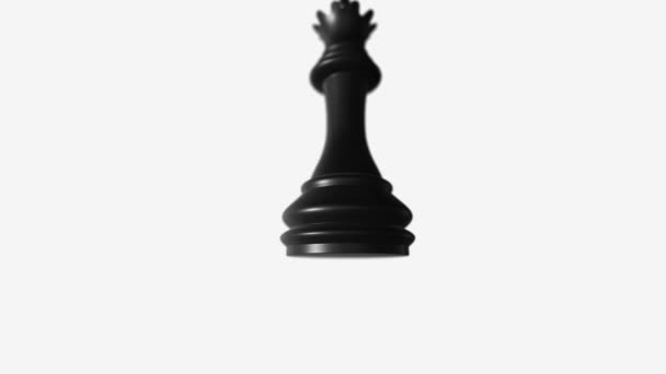 Clean Chess Queen Abstract Background — Stock Video