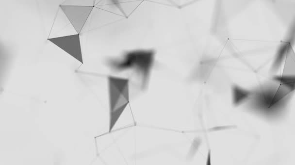 Чистий Plexus Абстрактний фон 5 — стокове відео