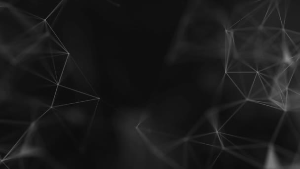 Dark Plexus Ağ Hareketi Arkaplan 3 — Stok video