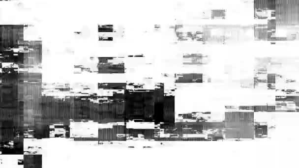 Glitch Overlays Abstracte Achtergrond — Stockvideo