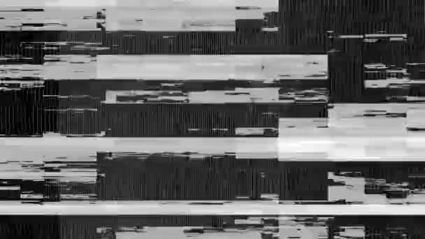 Glitch Overlays Abstract Background — Stock Video