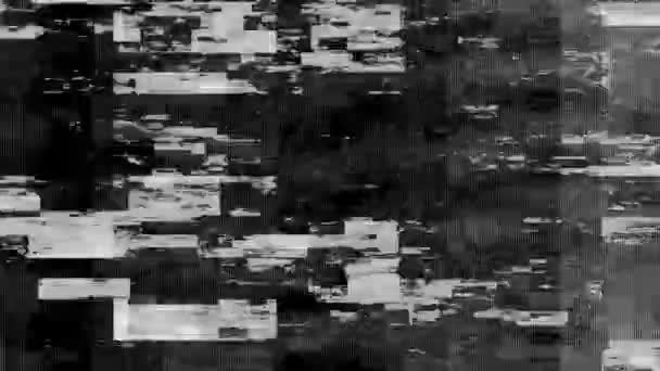 Glitch Overlays Abstracte Achtergrond — Stockvideo