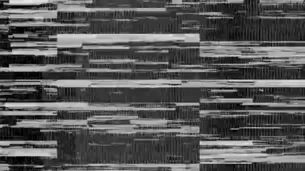 Glitch Overlays Fundo Abstrato — Vídeo de Stock