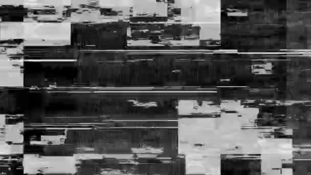 Glitch Overlays Fundo Abstrato — Vídeo de Stock