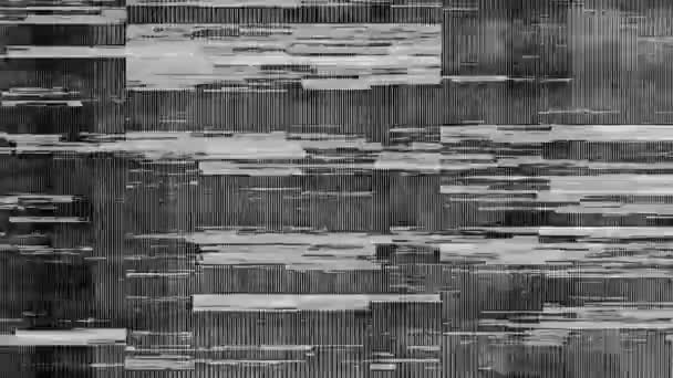 Glitch Overlays Abstracte Achtergrond — Stockvideo